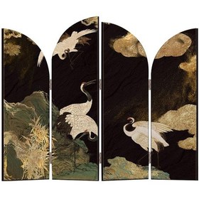 Resim Suntek Oturma Odası Giriş Dolabı İçin Katlanabilir Paravan Süsü 32x29cm 