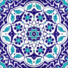 Resim Armada Çini 20x20 Cm Ac 92 Osmanlı Mavi Beyaz Kütahya Çini Karo 