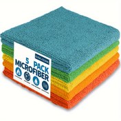 Resim 5 adet Süper Emici Mikrofiber Temizlik Bezleri - 29.21x29.21 cm, 50 Adet, Ultra Dayanıklı ve Hızlı Kuruyan, Mutfak, Banyo, Araba için Çiziksiz, Çok Amaçlı Ev Temizliği Havluları, Tatil Hediyesi (Cadılar Bayramı, Noel), Mikrofiber Havlu 