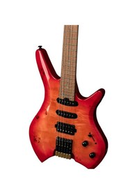 Resim New Orleans Hdl450 Kırmızı Headless Elektro Gitar + Gigbag Çanta 
