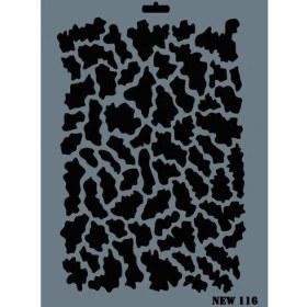 Resim Belle Fusion Mey Ithalat® Rich New Seri N-116 Stencil 35X25 cm 