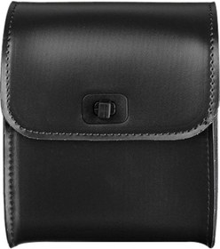 Resim Siyah Motosiklet Suni Deri Bagaj Saklama Yan Eyer Çantası Moda Araba Aksesuarı 