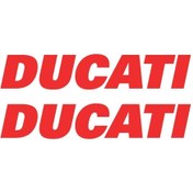 Resim Lasirius Ducati Yazılı Renkli Sticker Etiket Modeli 