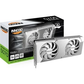 Resim INNO3D Geforce RTX5070 Twin X2 Oc 12GB White 192BIT Gddr7 Ekran Kartı N50702-12D7X-195064W 