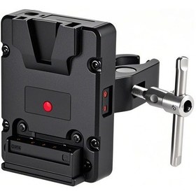 Resim Neevoyu Andoer Wy-vg-sx Metal V-mount Pil Aküsü Adaptörü - Np-f Besleme Sistemi, 4.8cm Krabi Pençe Klipsi, 14.8v Giriş/çıkış, 24w Maksimum Güç 
