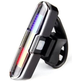 Resim Xbyc 6017-3 Bisiklet Usb Şarjlı Polis Çakar Lamba Polis Lambası Siyah 