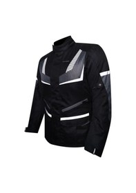 Resim Ebakbak Motosiklet Montu Maxdura Kumaş 4 Mevsim Reflektör Uzun Model Ark01 Grey 