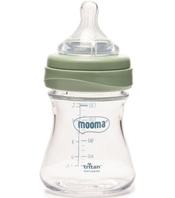 Resim Mooma Neutra Tritan Biberon 150 Ml 0-6 Ay Yavaş Akış Çağla Yeşili 4 Adet 