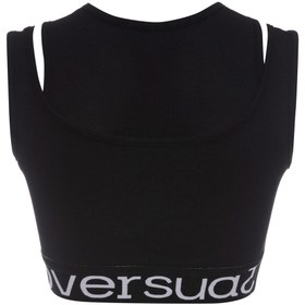 Resim OVERSUAL Rune Kadın Çift Katlı Crop T-shirt 