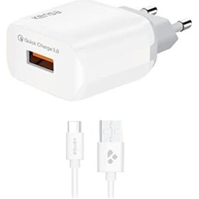 Resim Type C Girişli 3.0 Hızlı Şarj Aleti, Tüm Serilerle Uyumlu Şarj Aleti Kablo Adaptör Set, Telefonunuzu Tanır Ve Maksimum Hızda Şarj Eder Güvenli Şarj İçin Akım Korumalı /divex Acı Kahve 