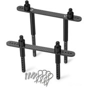 Resim Fortunelane 1/10 Rc Kros İçin Metal Kasa Sütunu, Ayarlanabilir, Karbon Fiber + Metal, Siyah, Axial Scx10 Iı Uyumlu 