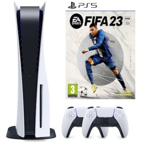 Resim Sony Playstation 5 Slim 1 TB Oyun Konsolu + 2 Dualsense + Fifa 23 Playstatıon 5 Oyunu 