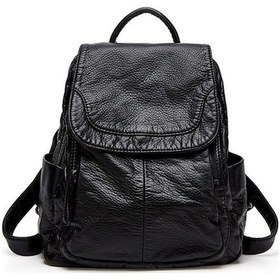 Resim Büyük Kapasiteli Seyahat Okul Sırt Çantası - Siyah Siyah 