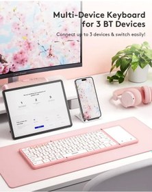 Resim Samsers Touchpadli Katlanabilir Bluetooth Klavye 