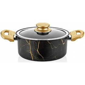 Resim Cem Gold Marble Derin Tencere 20 CM 
