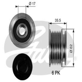 Resim GATES Oap7044 Alternatör Kasnağı Wk416224 