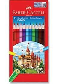 Resim Faber-castell Kuru Boya Red Line Tam Boy 12 Renkkarton Kutu12 Li 5171 116312 Karışık 
