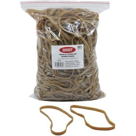 Resim Ekoset 180x6mm Geniş Kauçuk Paket Ambalaj Kasa Lastiği 1Kg 