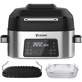 Resim Yasomi Y75 2 in 1 6 L Airfryer Grill Combo Fritöz ve Izgara 