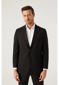 Resim D's Damat Ds Damat Comfort Fit Siyah Düz Takim Elbise 6he05ob35604m 001 