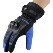 Resim Motosiklet Eldivenleri Erkek Guantes Moto Dokunmatik Ekran Motosiklet Yarış Motosiklet Eldiveni Bisiklet Motokros Koruma 2024 Kış Mavisi 
