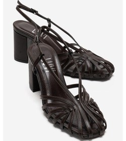 Resim Luvishoes Wılda Kahverengi Kadın Kalın Topuklu Ayakkabı 