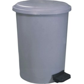 Resim Gri 40 Litre Çöp Kovası, Şık ve Dayanıklı Ev ve Ofis Kullanımı Için 