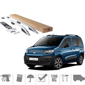 Resim Fiat Doblo 3 Üst Port Bagaj Tavan Çıtası 2023 Sonrası Siyah - Gri 