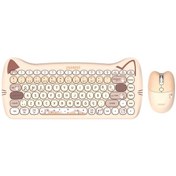 Resim Everest KM-6285 Catty Mini Wireless - Bluetooth Kablosuz Ultra Sessiz Özel Tasarımlı Q Klavye & Mouse Set 