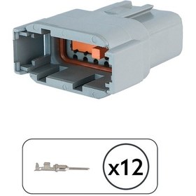 Resim Dtm04-12p Dişi Konnektör 12 Pin Kablosuz 