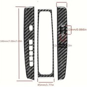 Resim Xuweiwei Luxury Carbon Fiber Solid Color Gear Shift Panel Honda Accord 2014-2017 Kaliteli Dayanıklı Siyah Beyaz Desen 
