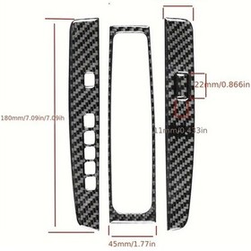 Resim Xuweiwei Luxury Carbon Fiber Solid Color Gear Shift Panel Honda Accord 2014-2017 Kaliteli Dayanıklı Siyah Beyaz Desen 