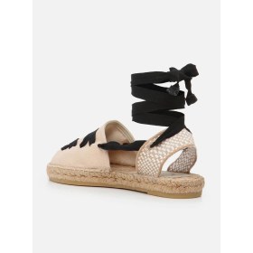 Resim Su Espadril Marya Ekru Kadın Espadril Sandalet 