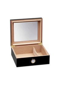 Resim Ltng Humidor, Siyah Çakmak, Siyah Kesici Puro Başlangıç Seti - Pkt-bsetı 