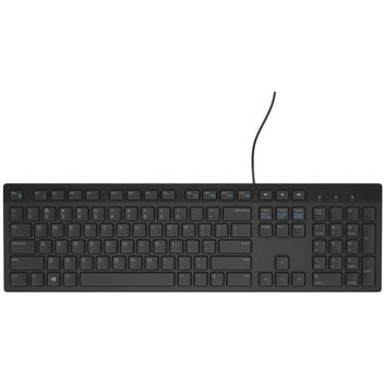 Dell Kb216-bk-ınt, Siyah, Usb Kablolu, İngilizce, Multimedya Klavye