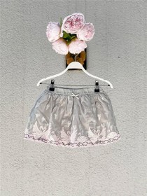 Resim Miss Blumarine İşlemeli Bebek Etek Gri̇ - 2Y 