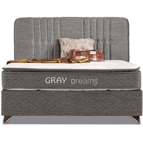 Resim İmaj Gray Dreams Set (baza+yatak+başlık) Çift Kişilik 140x190 Cm 