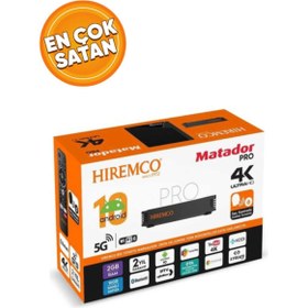 Resim Hiremco 2023 4k Uhd Adroid Box - New Matador Pro - Android Tv Box - Akıllı Tv / Medıa Player - Çanaksız Tv 