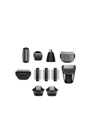 Resim Babyliss 11 Başlıklı Islak Kuru Kullanımlı Kablosuz Multi Tıraş Bakım Makinesi Siyah MT860E 