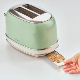 Resim Ariete C / F Vintage Kettle, Ekmek Kızartma Makinesi ve Cam Blender 1000 Watt Yeşil Yeşil Modern Cam 1 - 2 