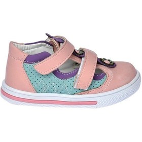 Resim Kiko Şb 2206-10 Ortopedik Kız Çocuk Bebe Ayakkabı Sandalet Somon - Mor 