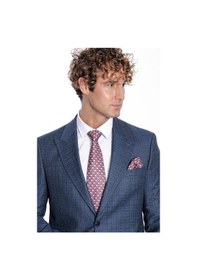 Resim Wessi Desenli Slim Fit Lacivert Erkek Ceket 001 