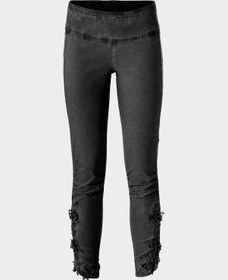 Resim BULALGİY Kadın Antrasit Skinny Dantel Pantolon - BGA653036 