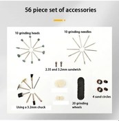 Resim Fastbuy Türkçe Usb Aküli Döner Ağaç İşleme Gravür Kalem Kiti, Yüksek Kaliteli, Uzun Süreli Kullanım İçin Ideal, Sanatçılar Ve 