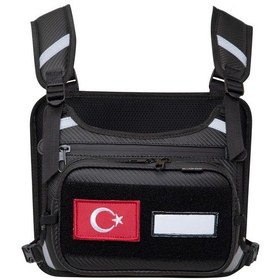 Resim 4riders Carbon Series Göğüs Çantalı Reflektif Yelek Çok Renkli 