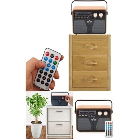 Resim Nostaljik Tasarımlı Dekoratif Radyo, Bluetooth, Usb, Hafıza Kartı ve Şarj Özellikli 