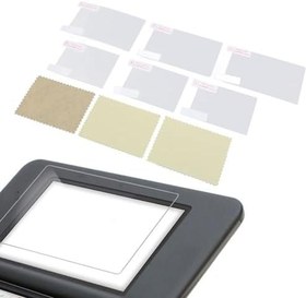 Resim Yeni 3DS Konsol El Sistemi Için Ekran Koruyucu, 3 Takım, 9H Temperli Cam, Çizilmez, Şeffaf HD Şeffaf, Oyun Makinesi Ekran Filmi 