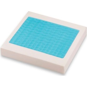 Resim Jelli Visco Tekerlekli Sandalye Minderi Visko Kare Oturma Minderi Serinleten Minder 45x43x7 Cm 