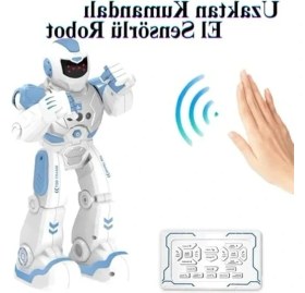 Resim Uzaktan Kumandalı Akıllı Robot, 19 Fonksiyonlu LED Işık 