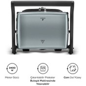Resim Karaca Gastro Grill Glass Premium 2400W Tost Makinesi Bakır 